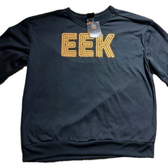 NWT Men's Halloween Eek Sweater, Large, Black, Hyde & Eek, Target - Picture 2 of 4